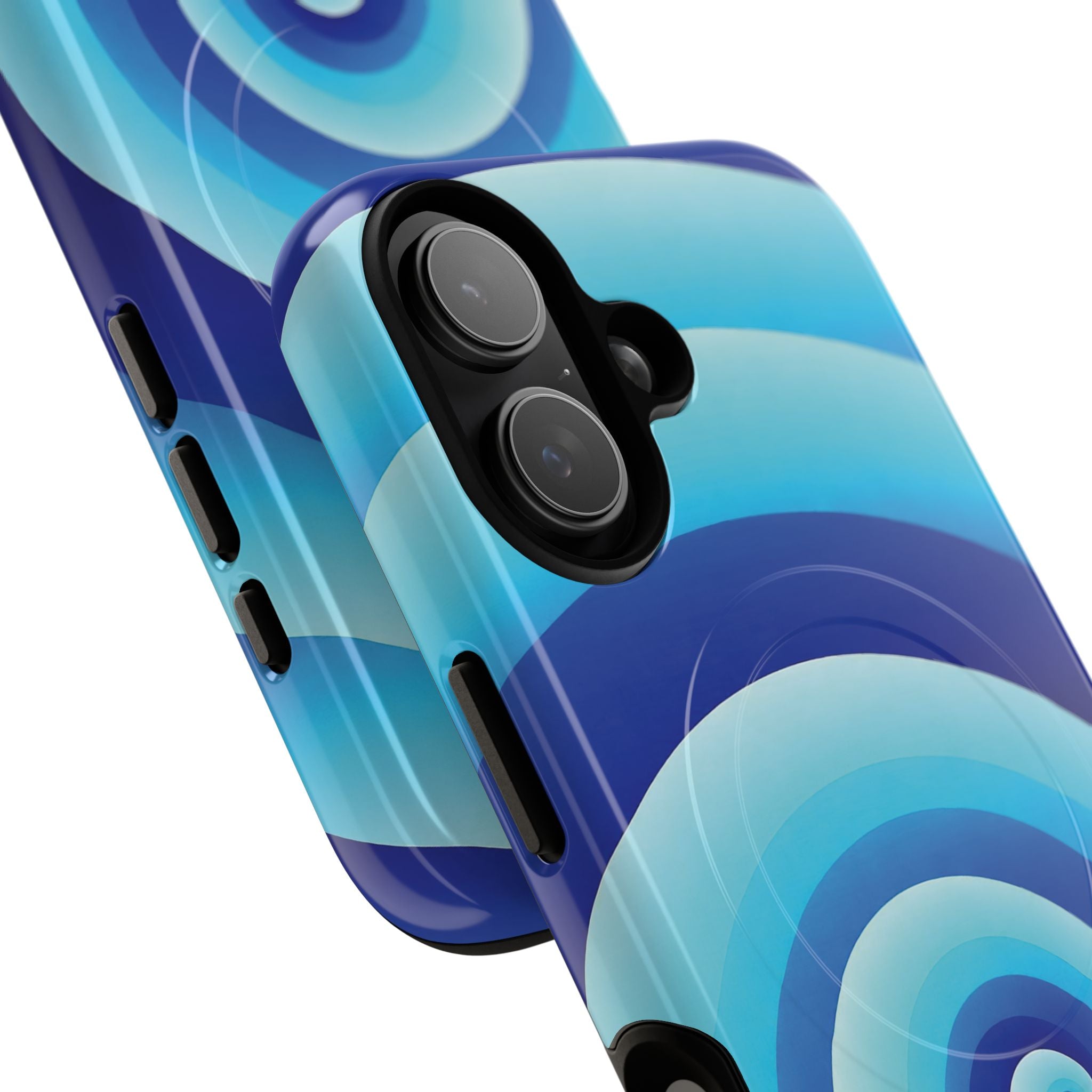 Blue Spiral Magnetic Phone Case