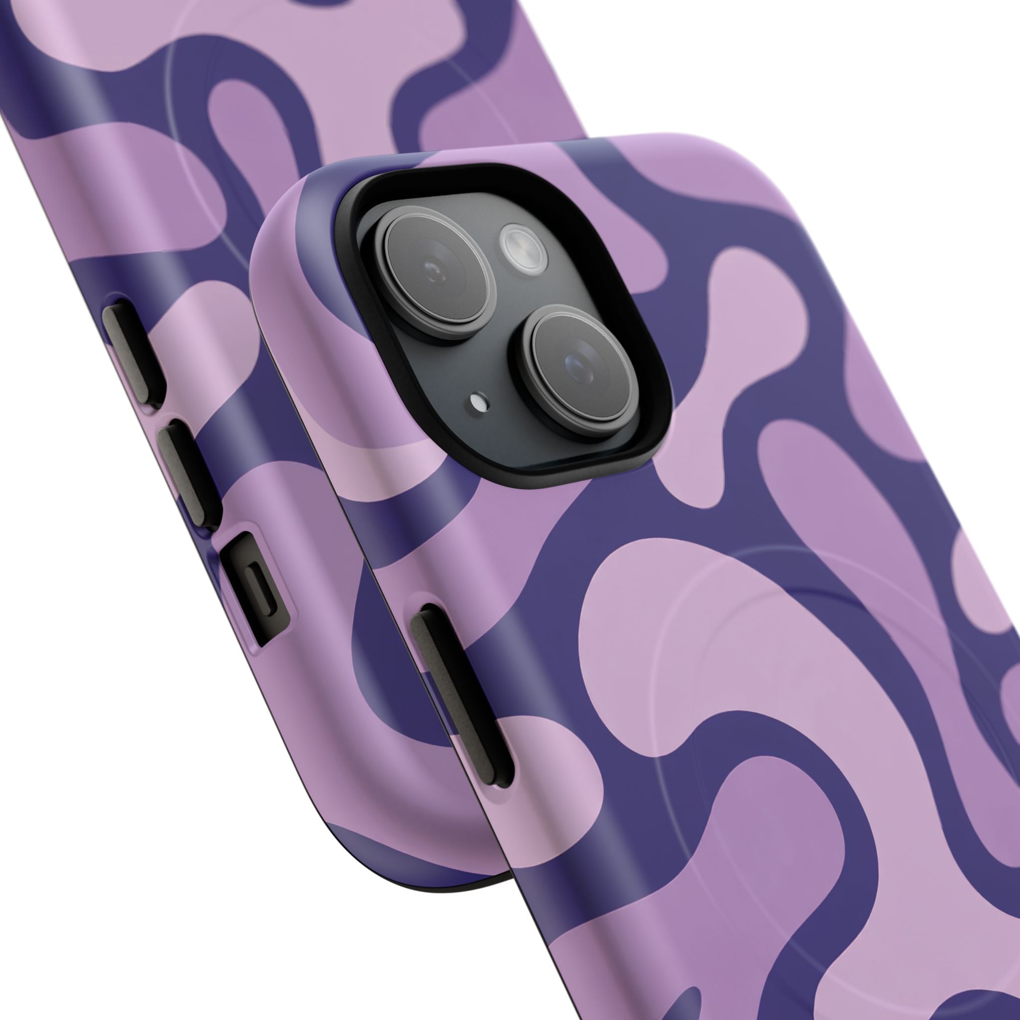 Purple Pattern Magnetic Case