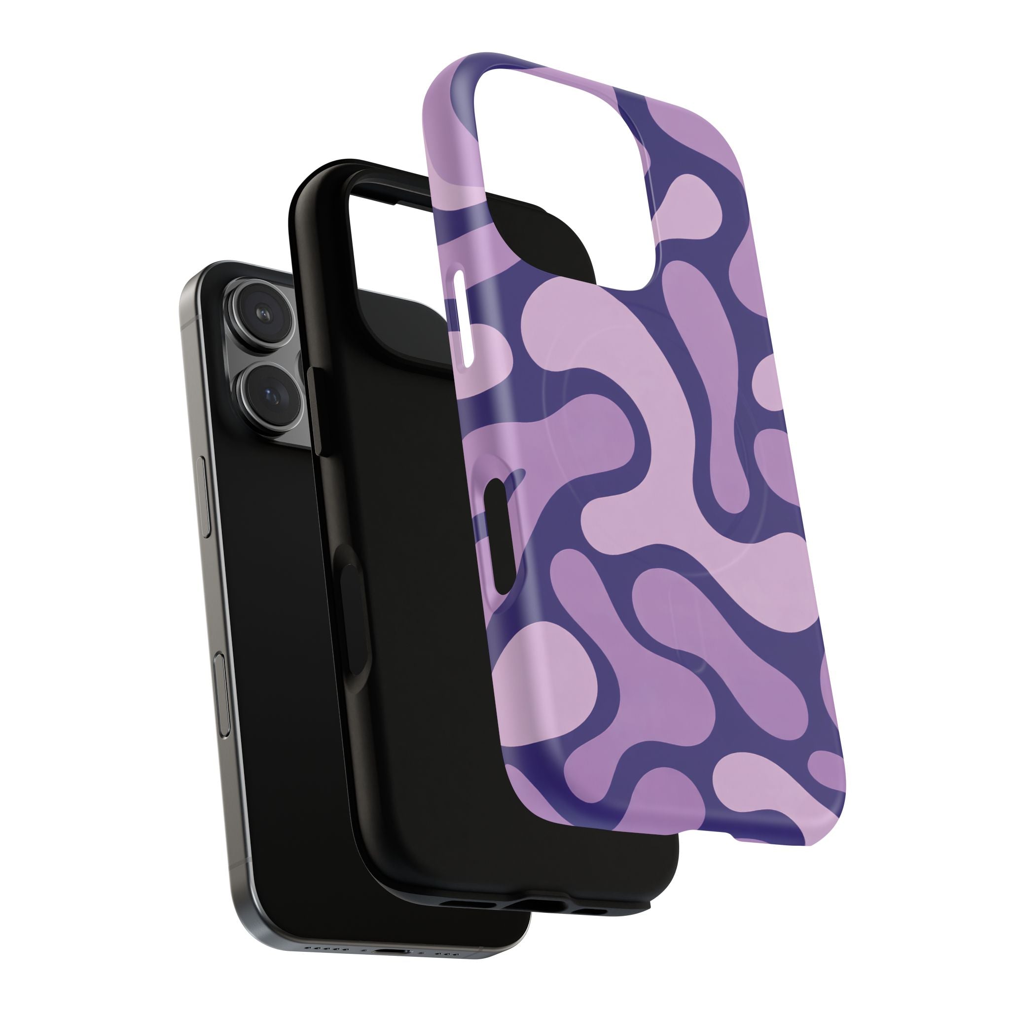 Purple Pattern Magnetic Case