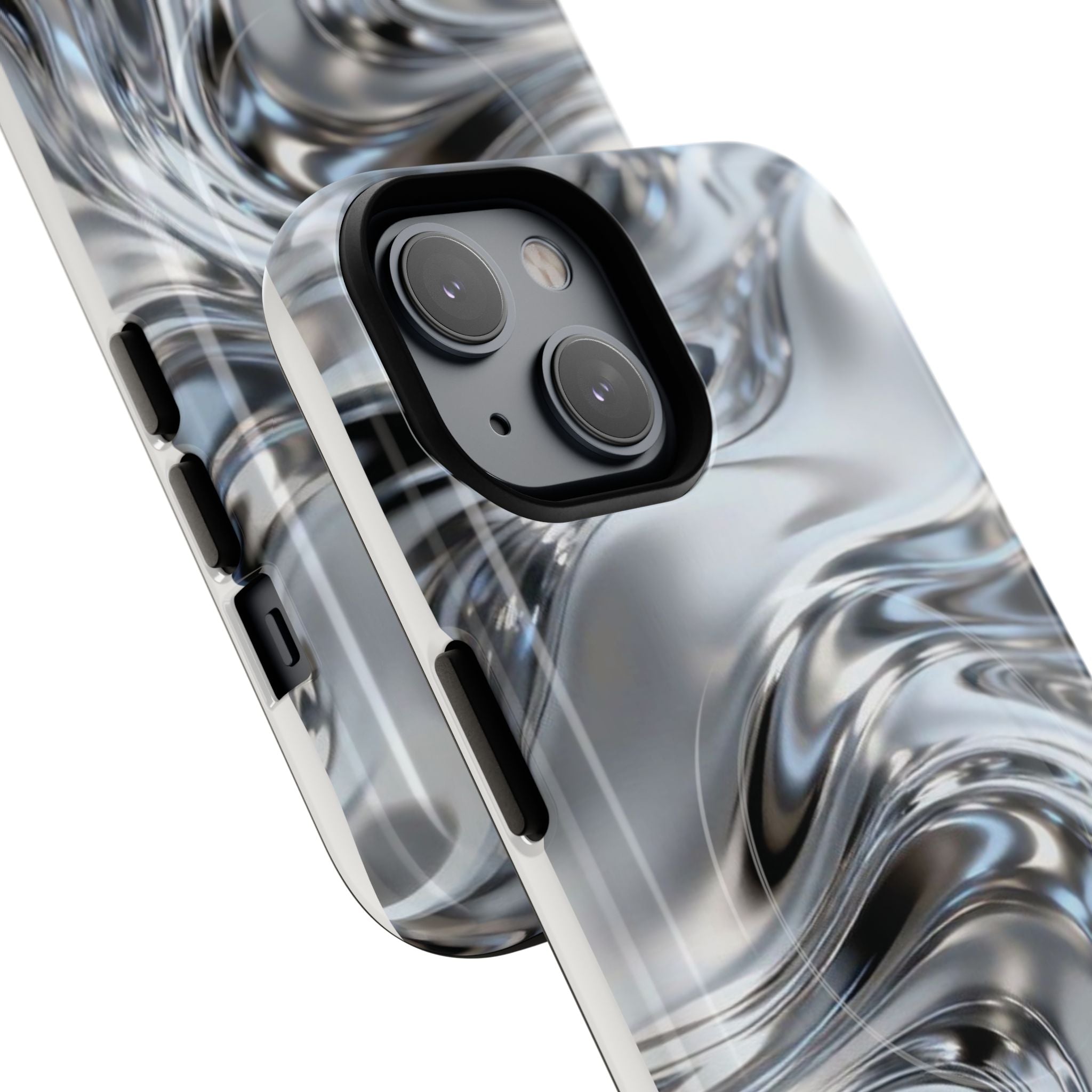 Mirror Gradient Tough Magnetic Case — Reflective Magnetic Phone Cover