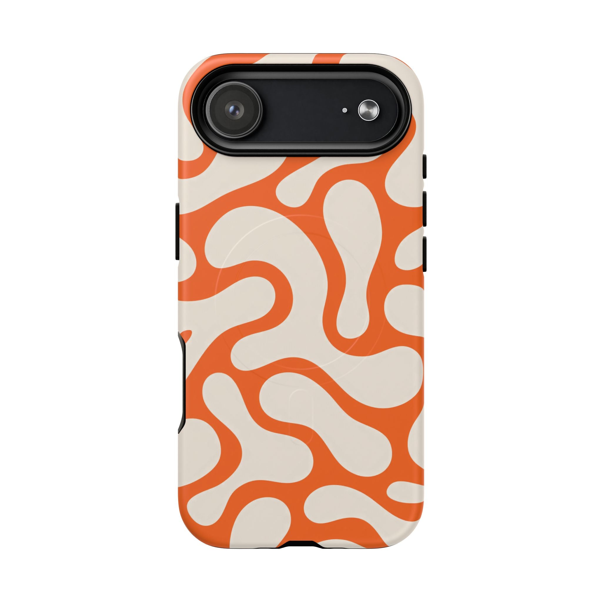 Orange Pattern Tough Magnetic Case