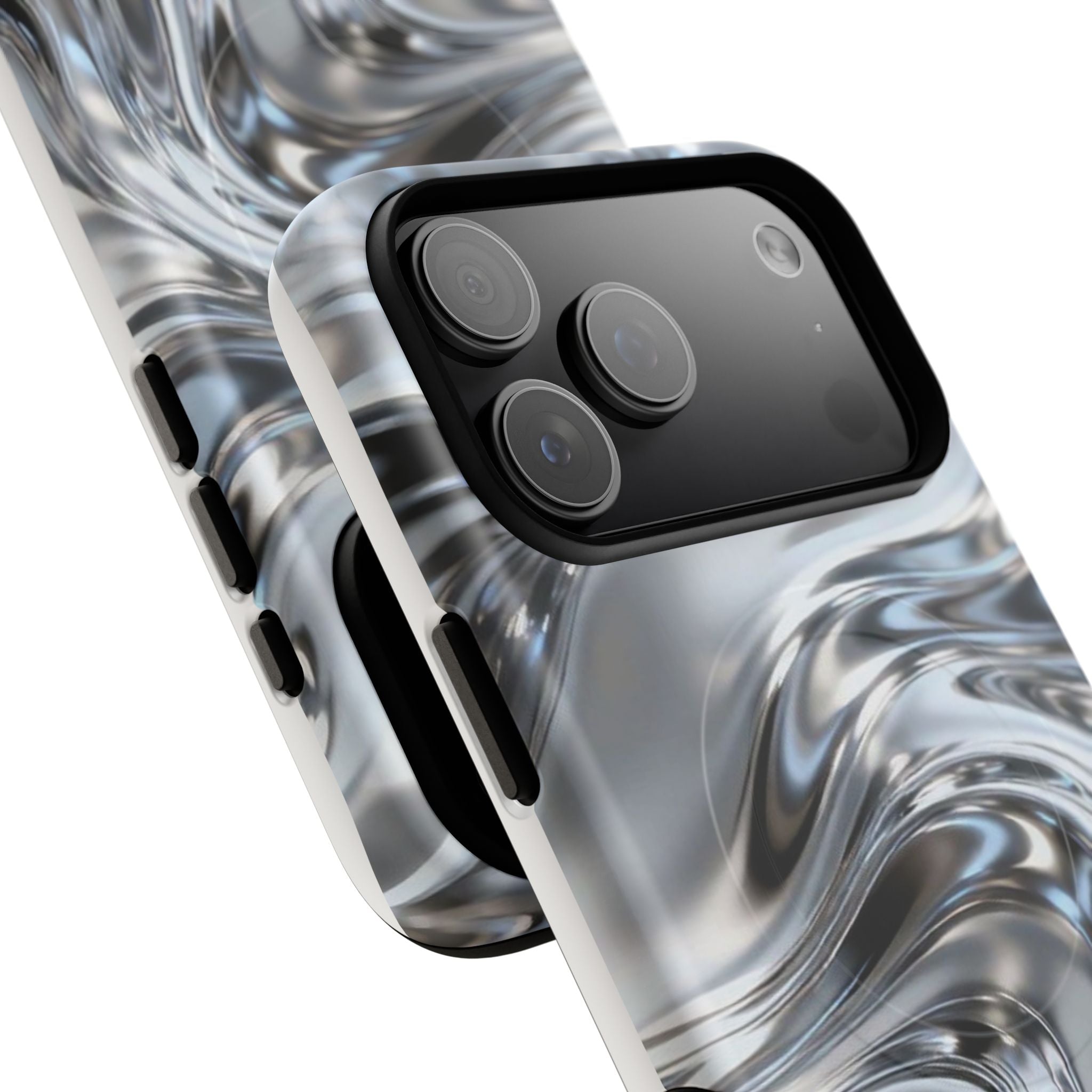 Mirror Gradient Tough Magnetic Case — Reflective Magnetic Phone Cover