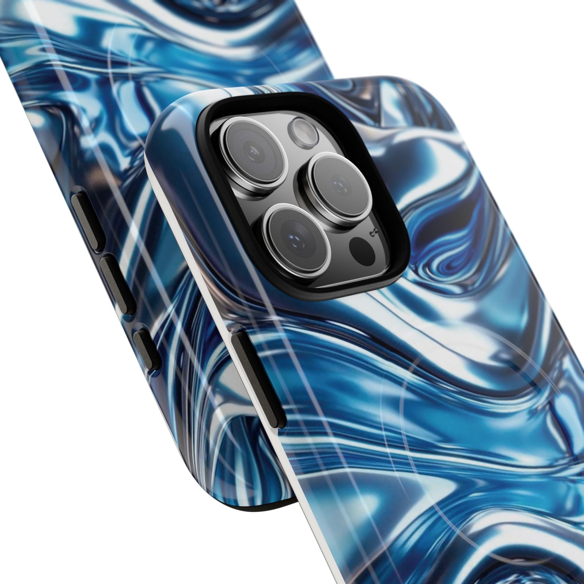 Mirror Gradient Blue Magnetic Phone Case