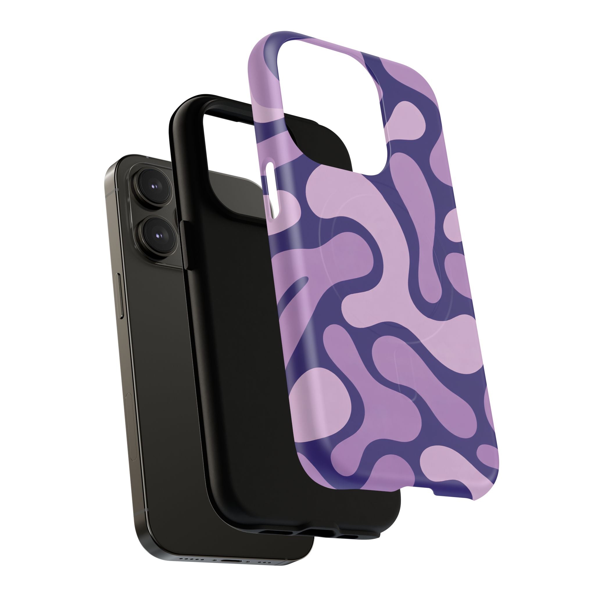 Purple Pattern Magnetic Case