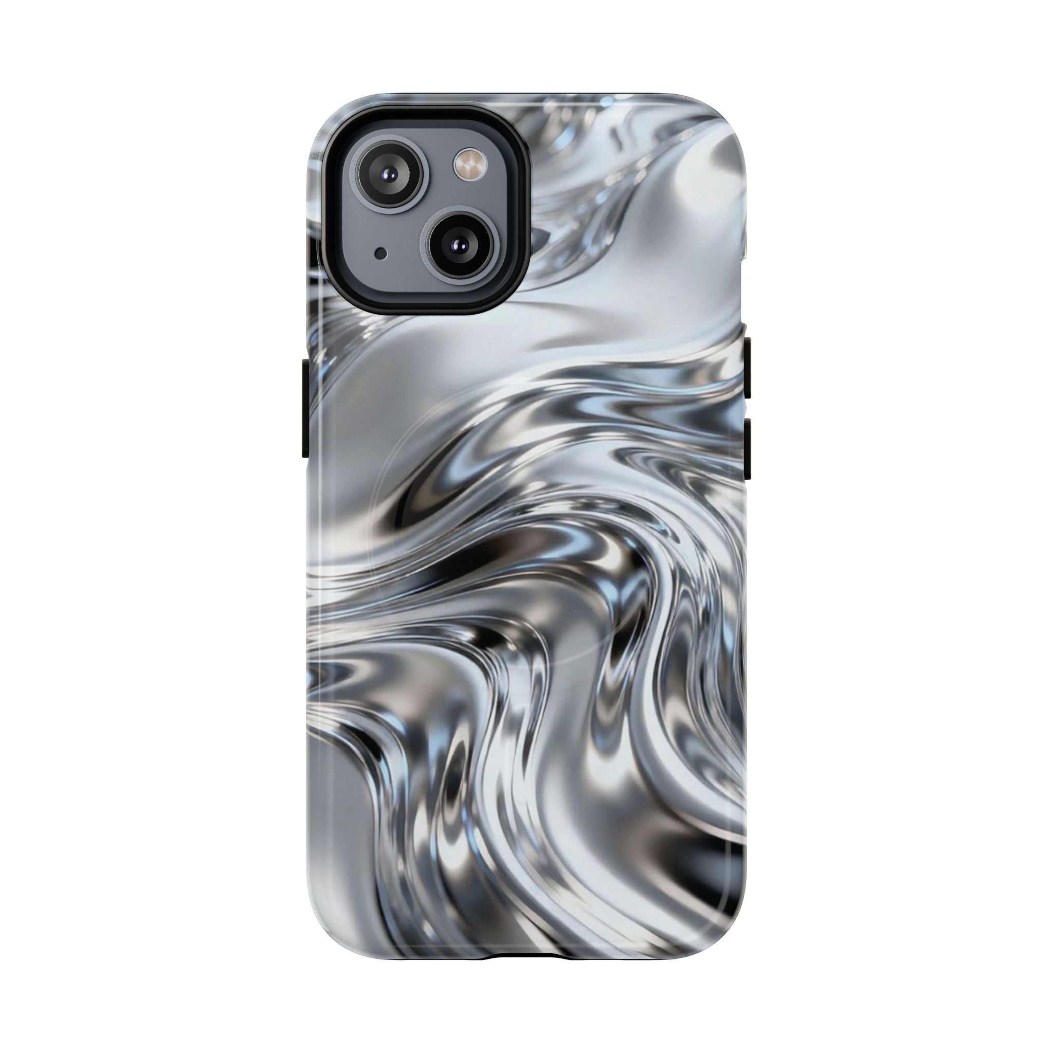 Mirror Gradient Tough Magnetic Case — Reflective Magnetic Phone Cover