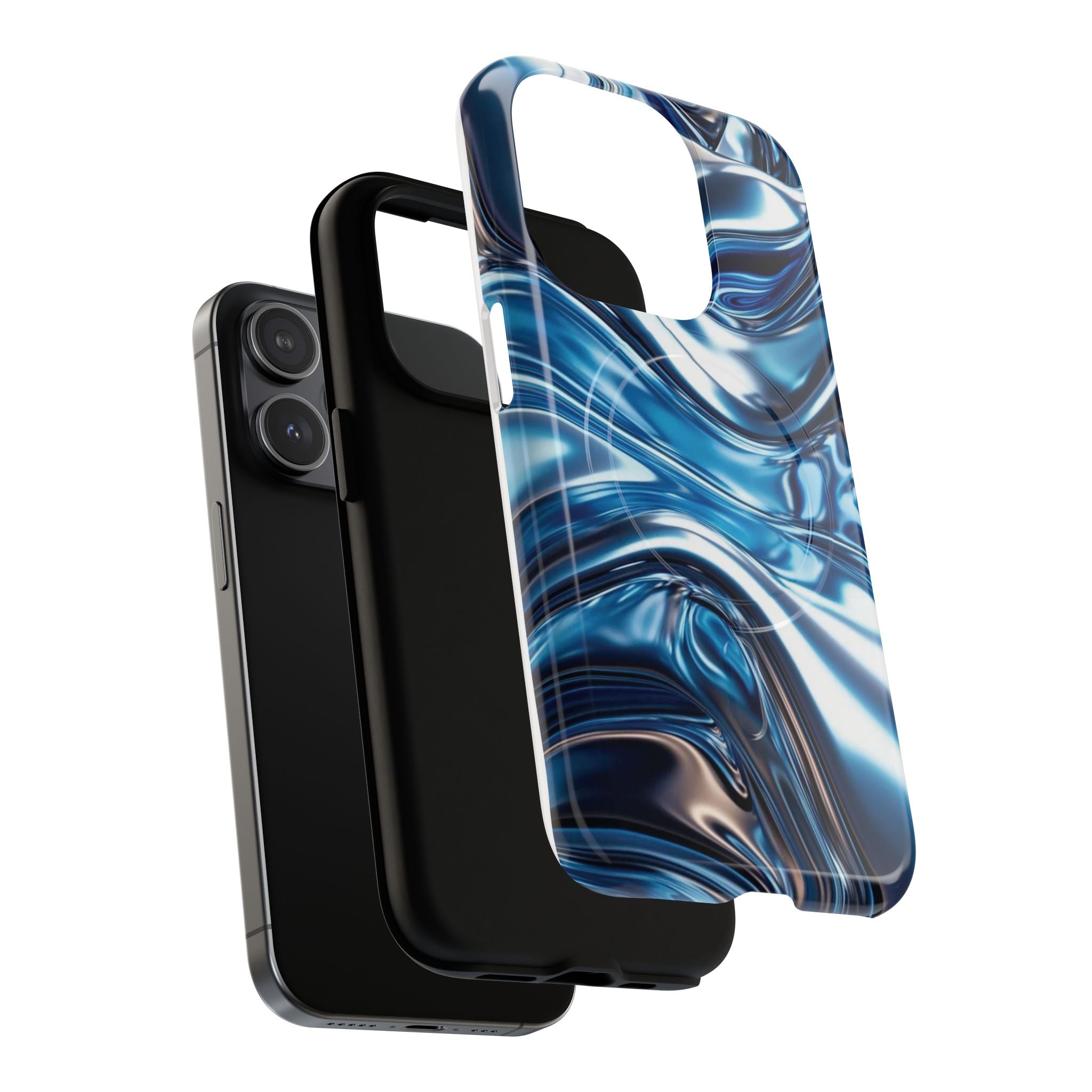 Mirror Gradient Blue Magnetic Phone Case