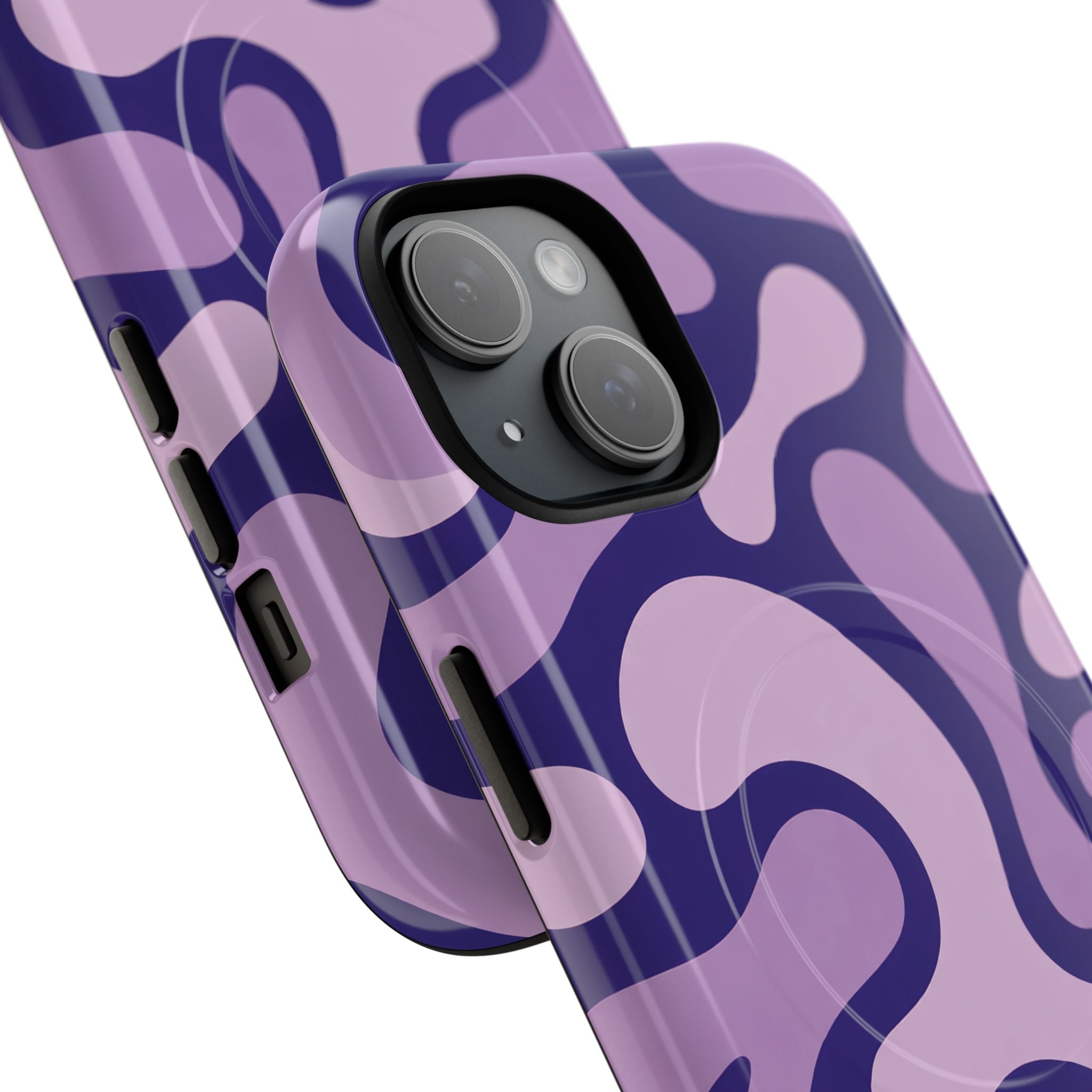 Purple Pattern Magnetic Case