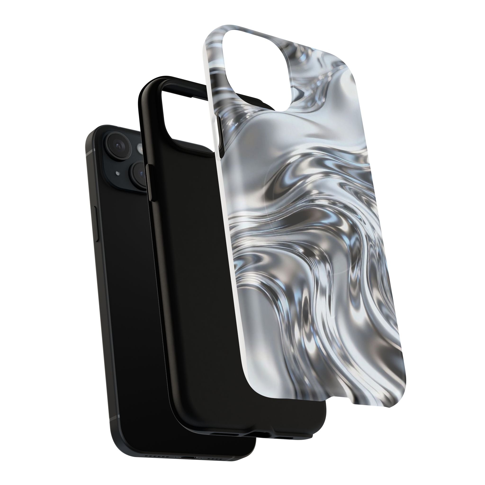Mirror Gradient Tough Magnetic Case — Reflective Magnetic Phone Cover