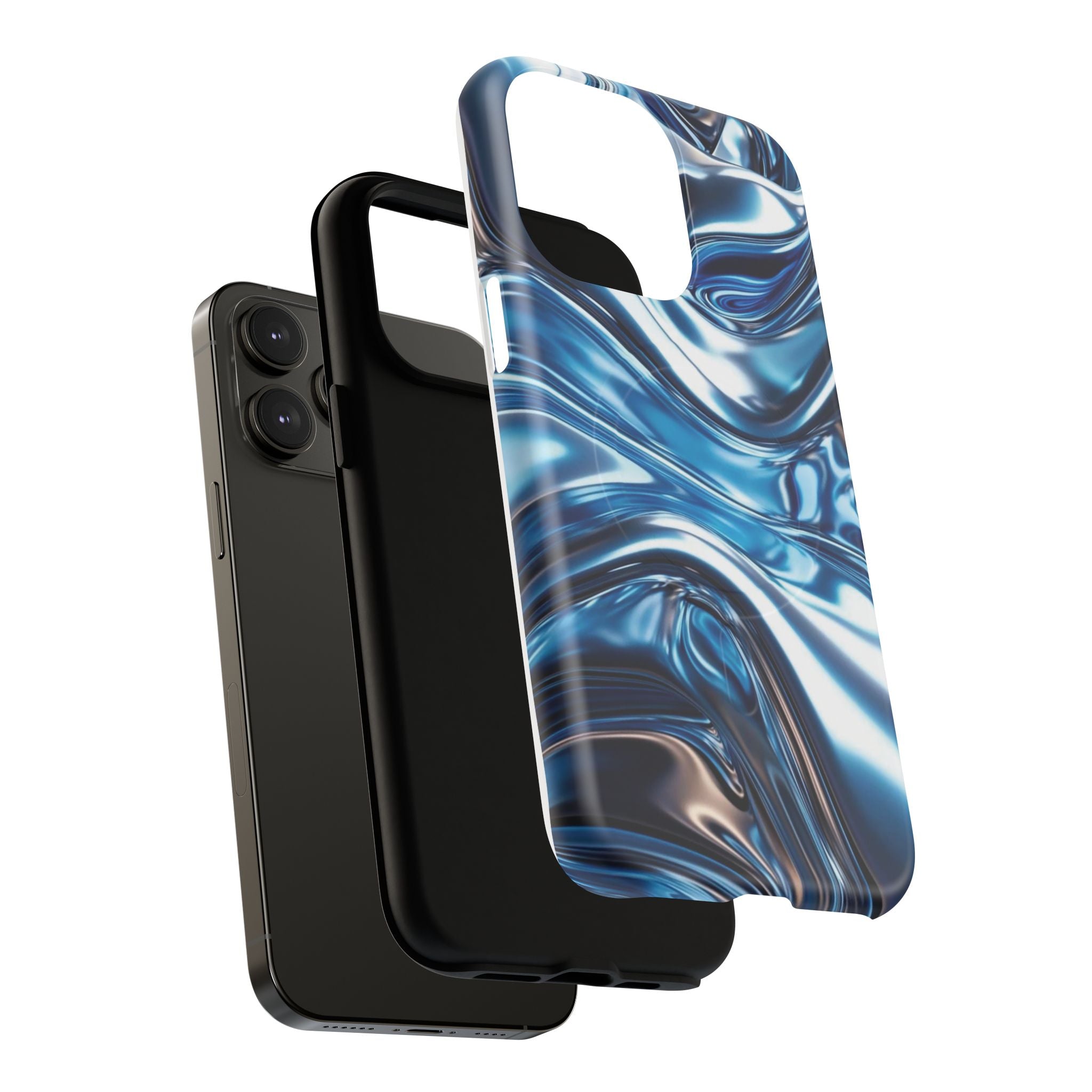 Mirror Gradient Blue Magnetic Phone Case
