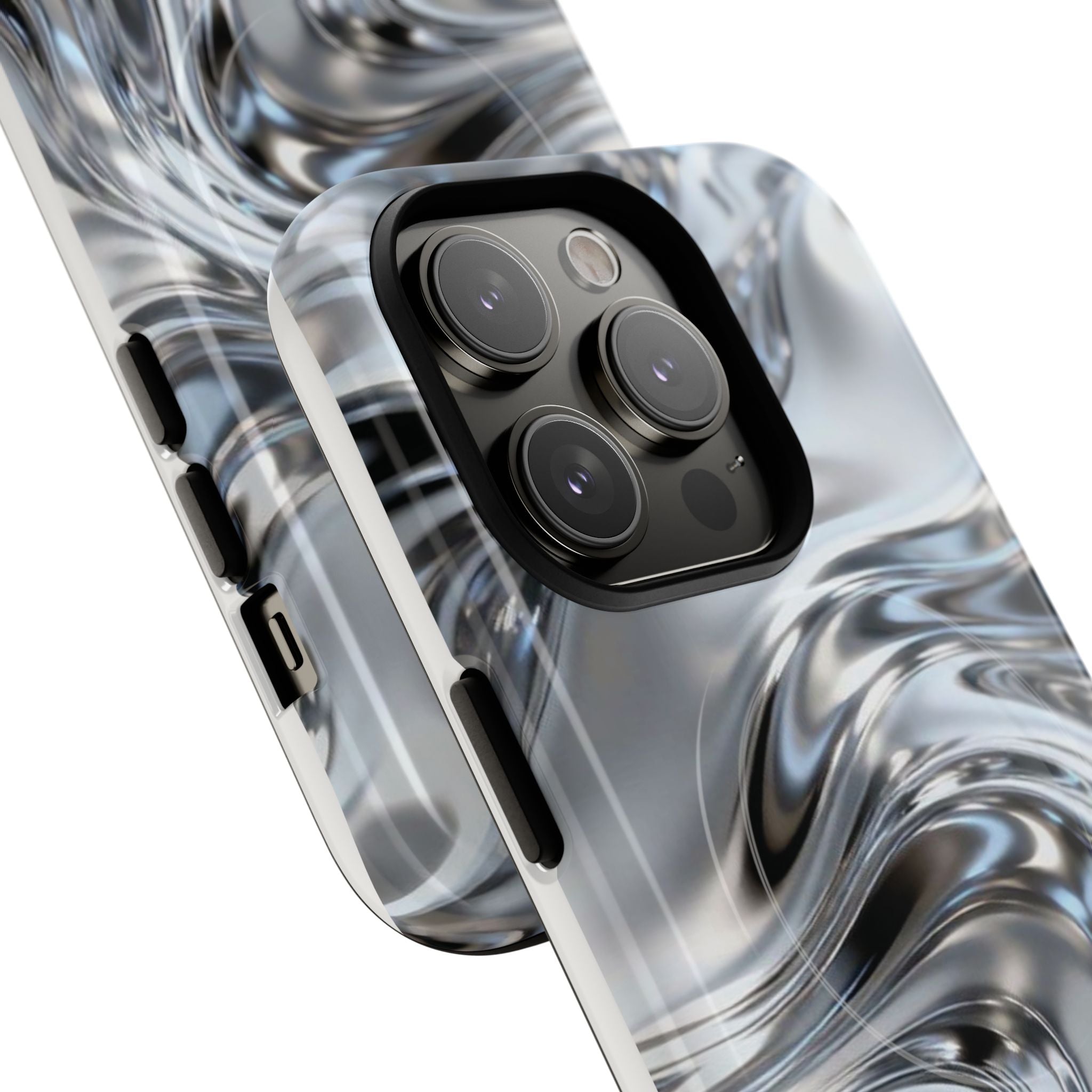 Mirror Gradient Tough Magnetic Case — Reflective Magnetic Phone Cover