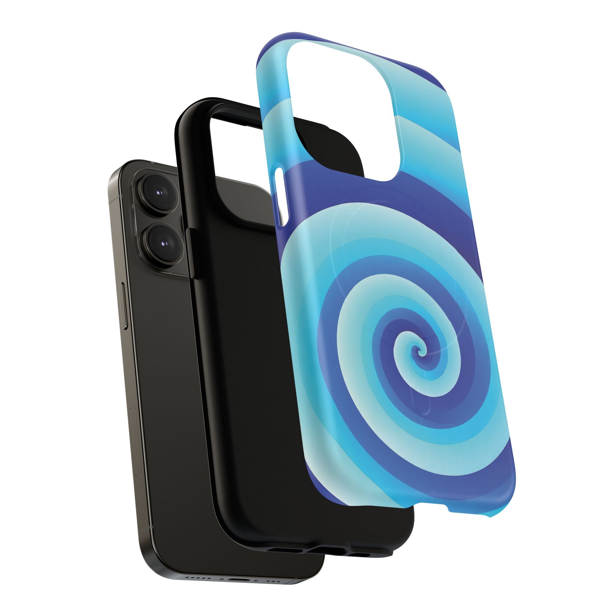 Blue Spiral Magnetic Phone Case