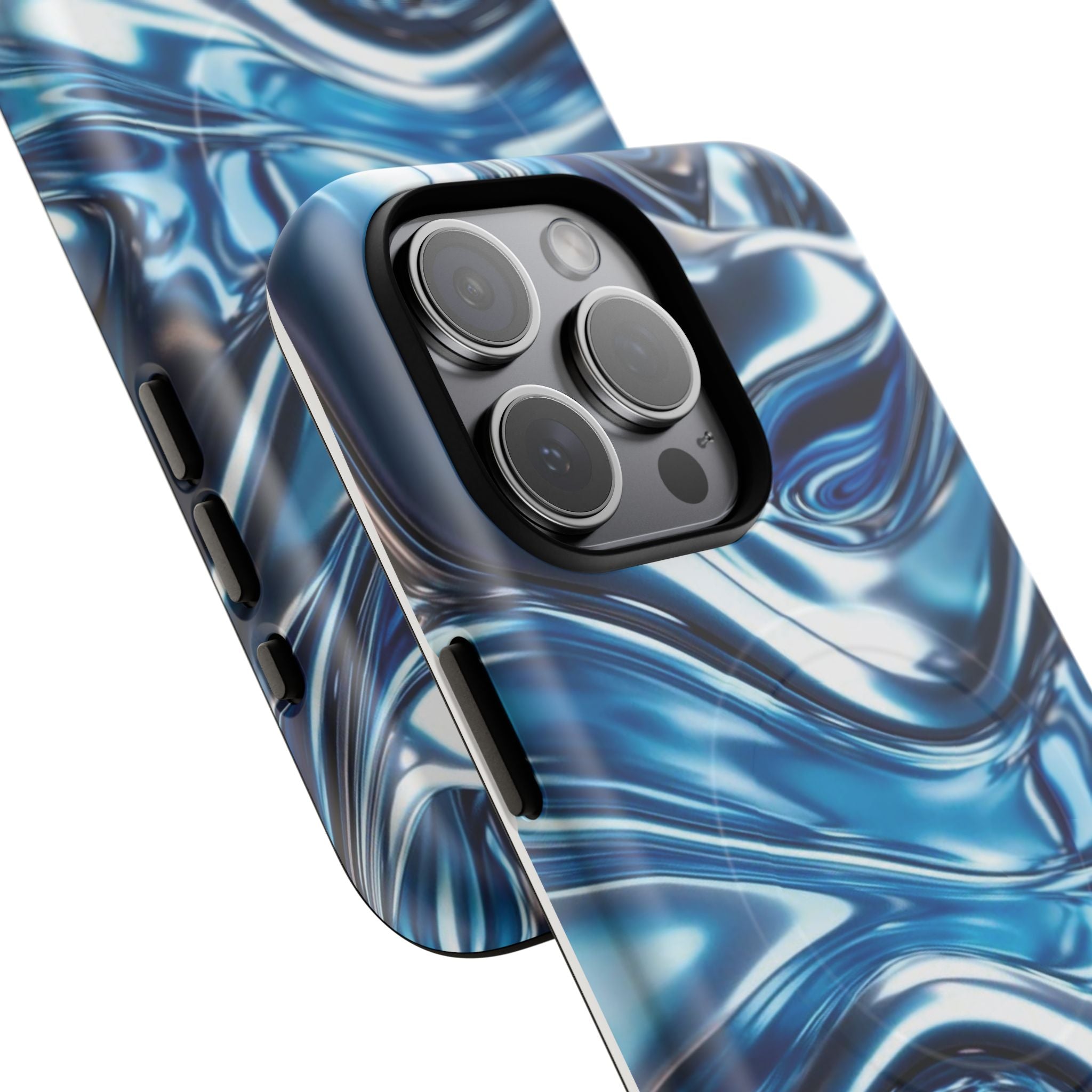 Mirror Gradient Blue Magnetic Phone Case