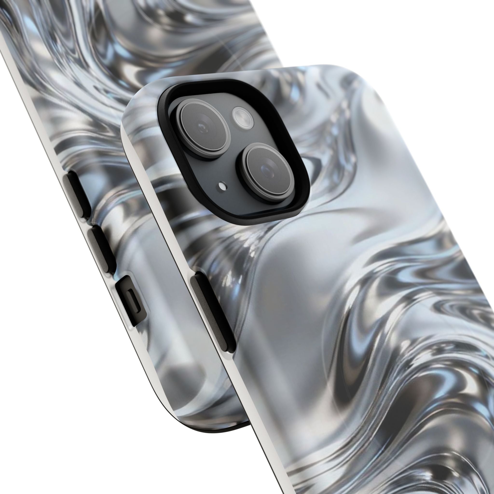 Mirror Gradient Tough Magnetic Case — Reflective Magnetic Phone Cover