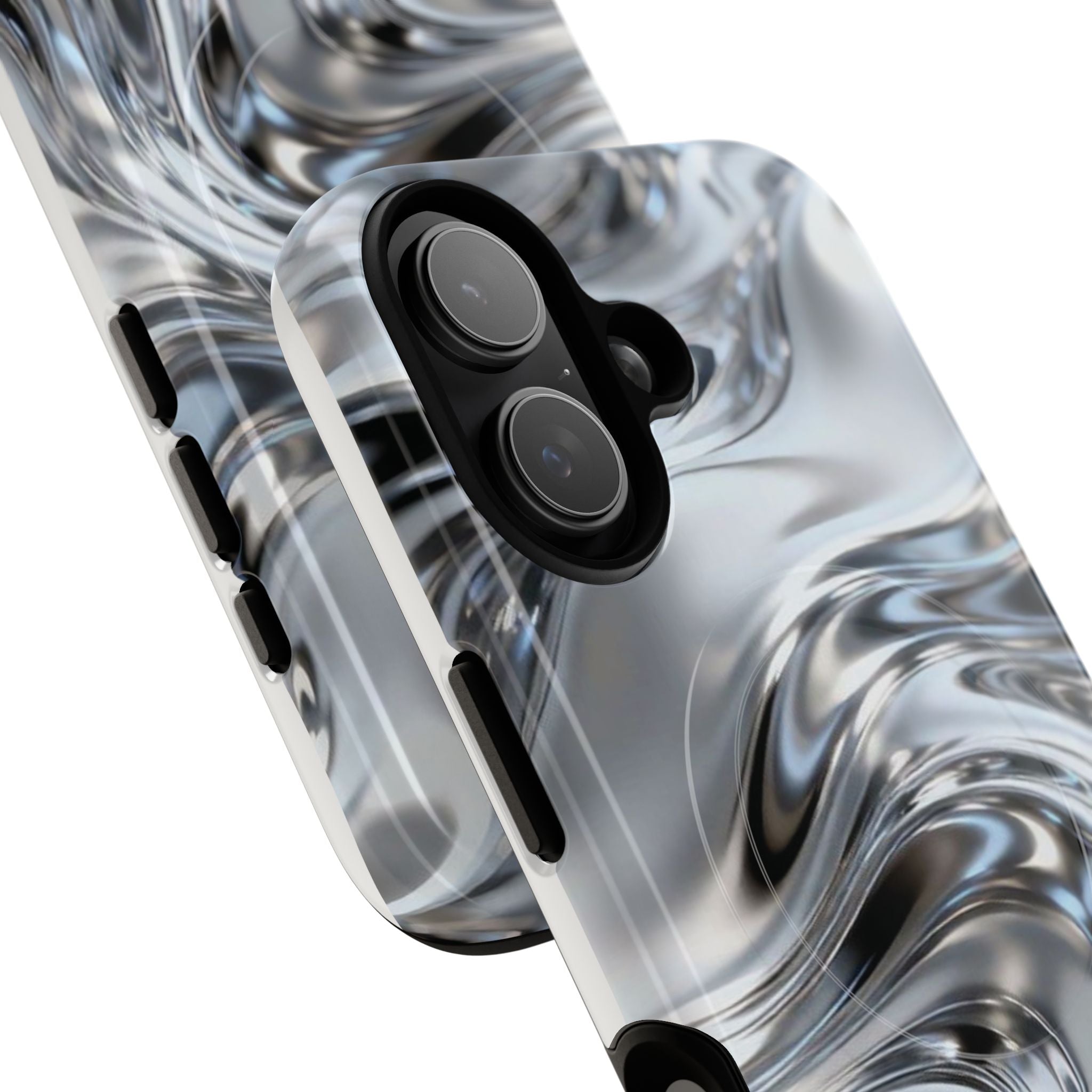 Mirror Gradient Tough Magnetic Case — Reflective Magnetic Phone Cover