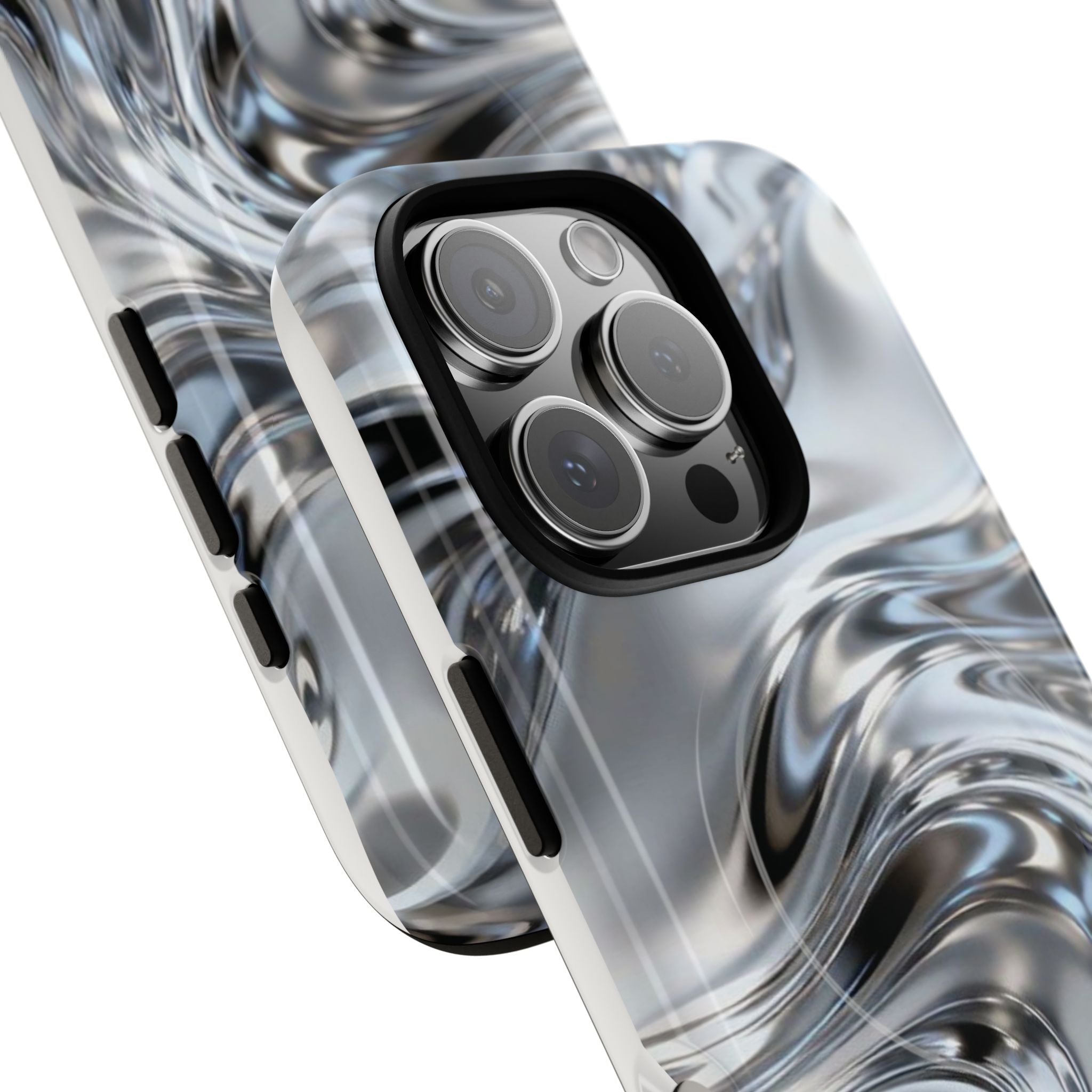 Mirror Gradient Tough Magnetic Case — Reflective Magnetic Phone Cover