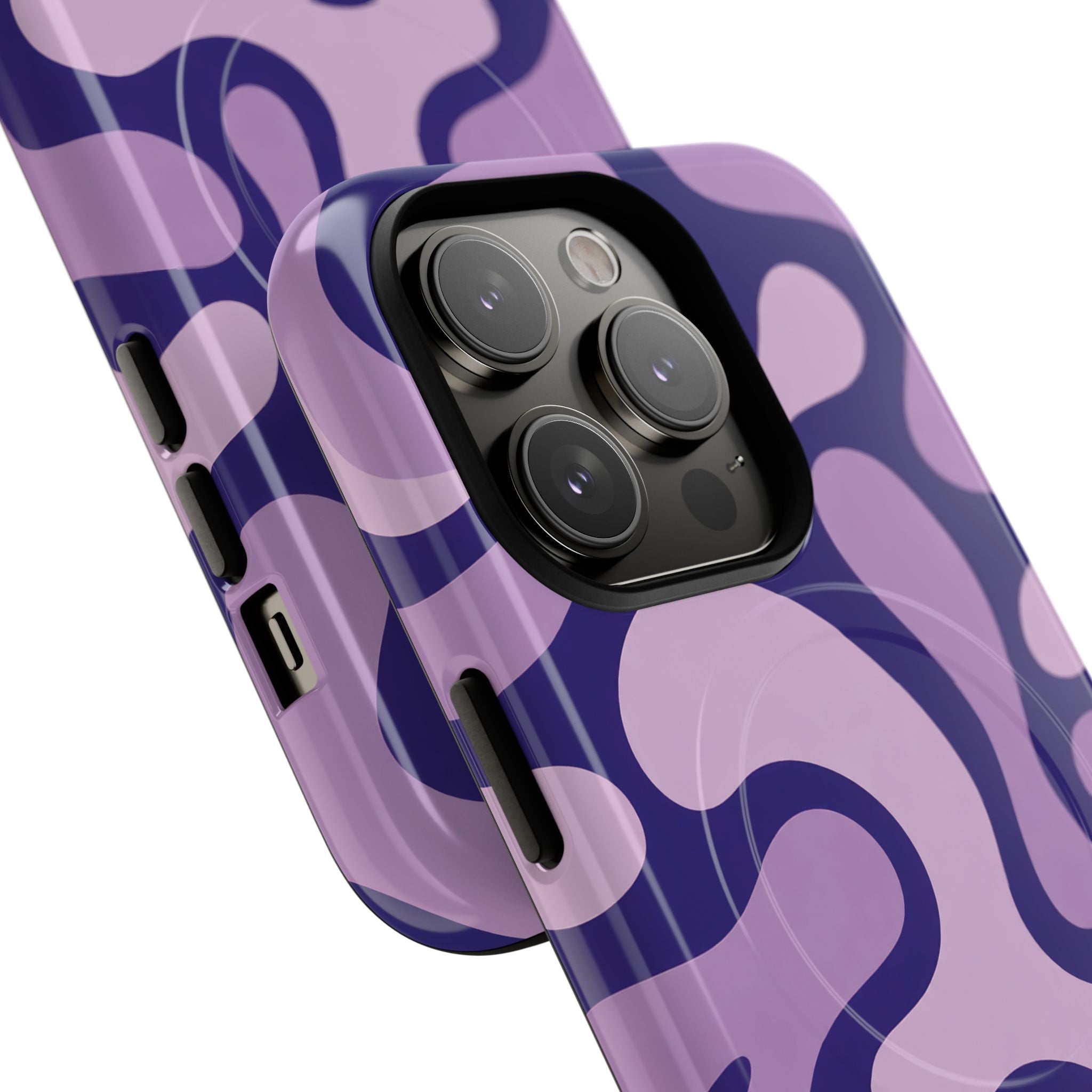 Purple Pattern Magnetic Case