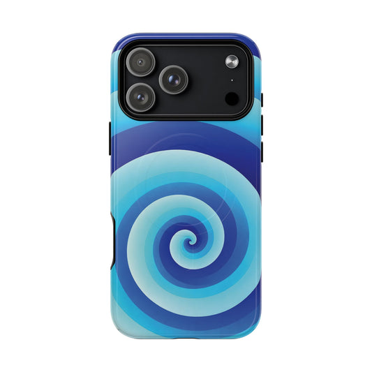 Blue Spiral Magnetic Phone Case