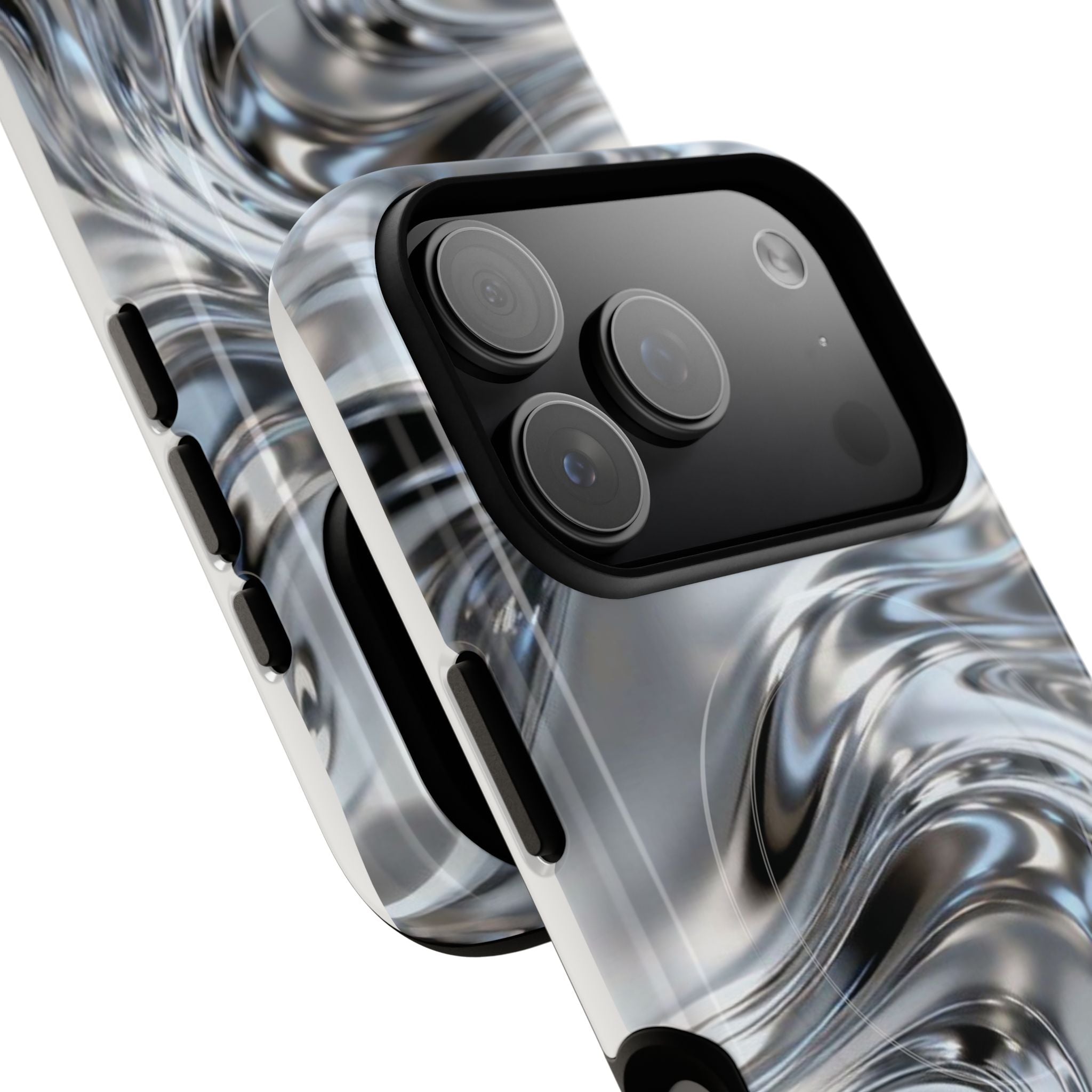 Mirror Gradient Tough Magnetic Case — Reflective Magnetic Phone Cover