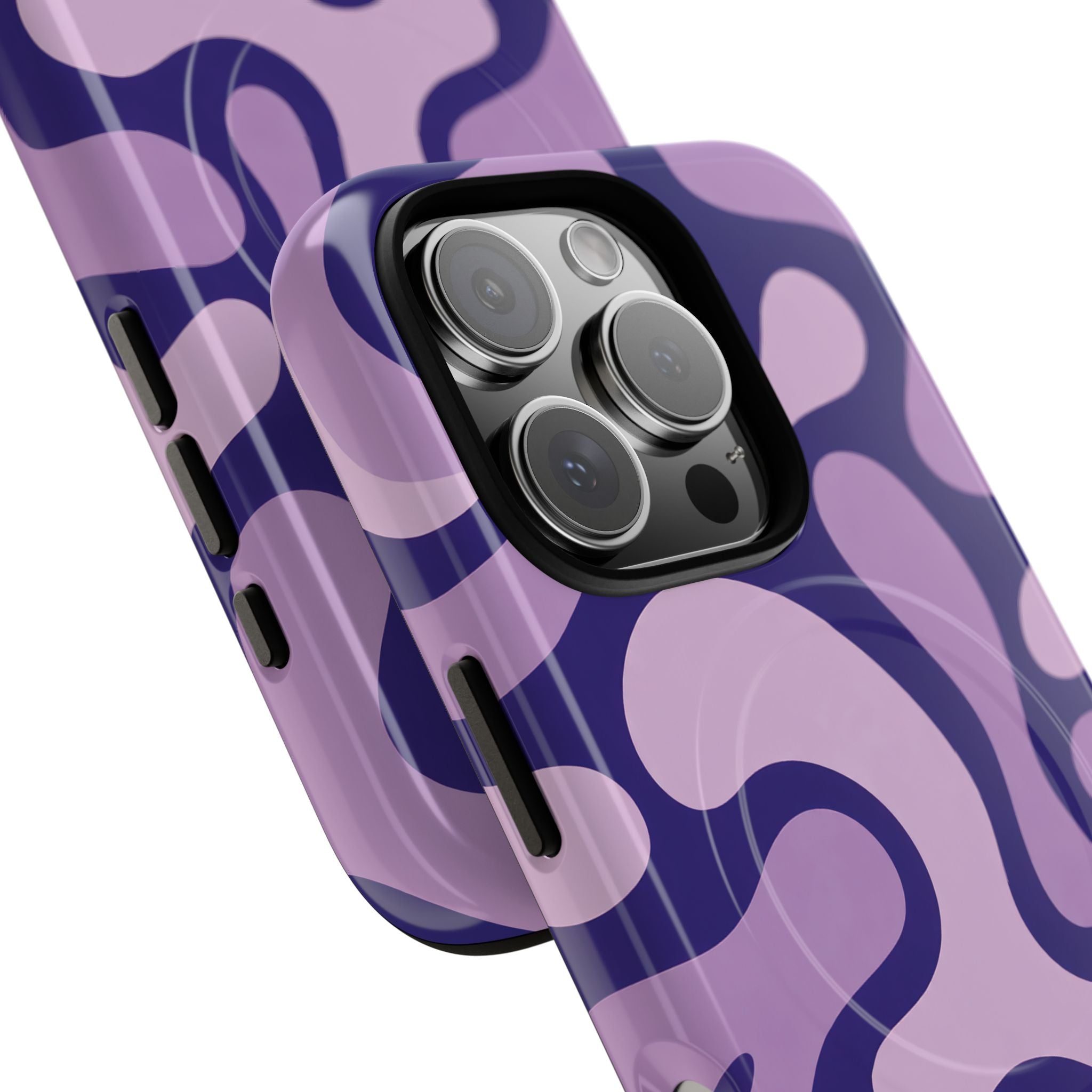 Purple Pattern Magnetic Case