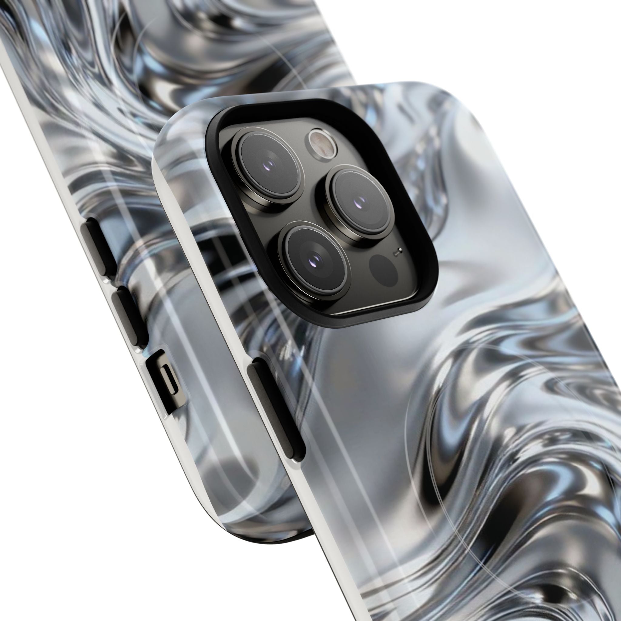 Mirror Gradient Tough Magnetic Case — Reflective Magnetic Phone Cover