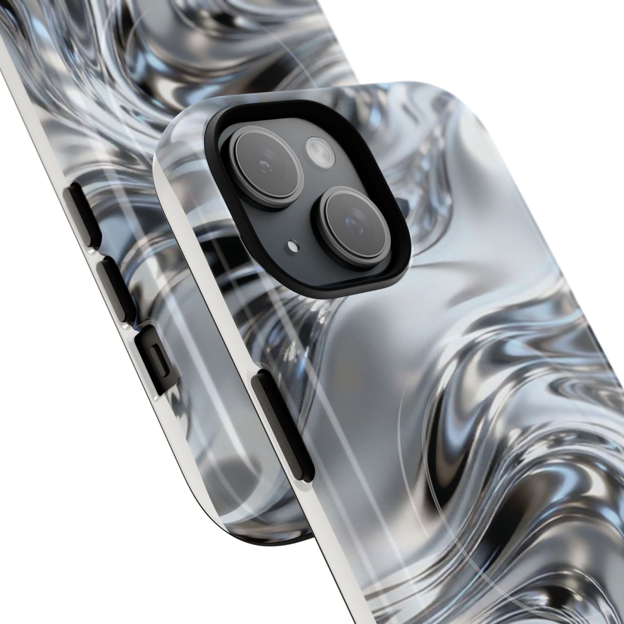 Mirror Gradient Tough Magnetic Case — Reflective Magnetic Phone Cover