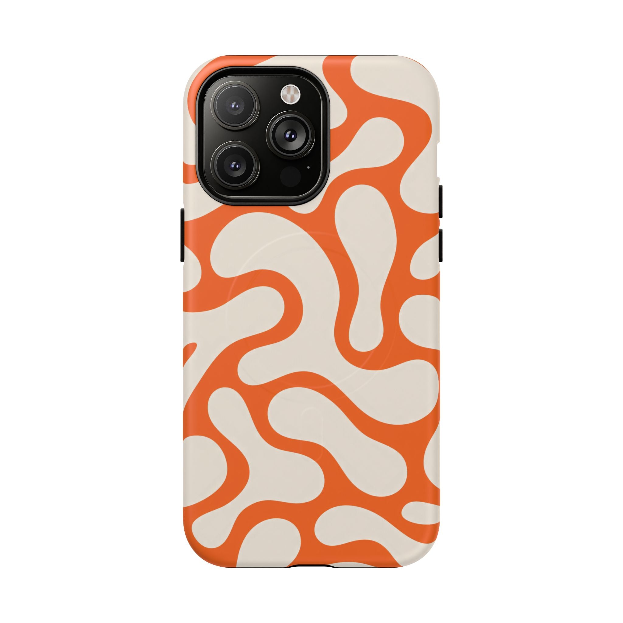 Orange Pattern Tough Magnetic Case