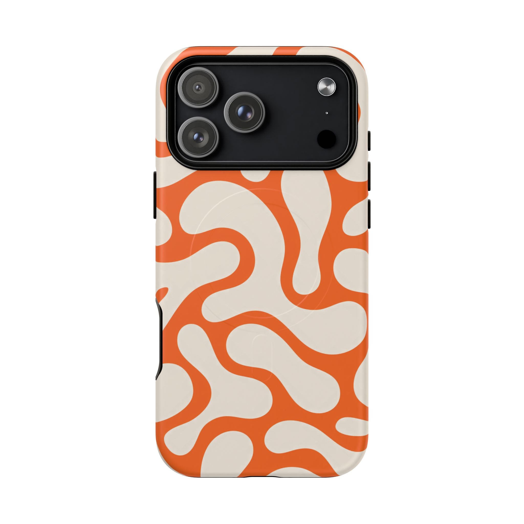 Orange Pattern Tough Magnetic Case